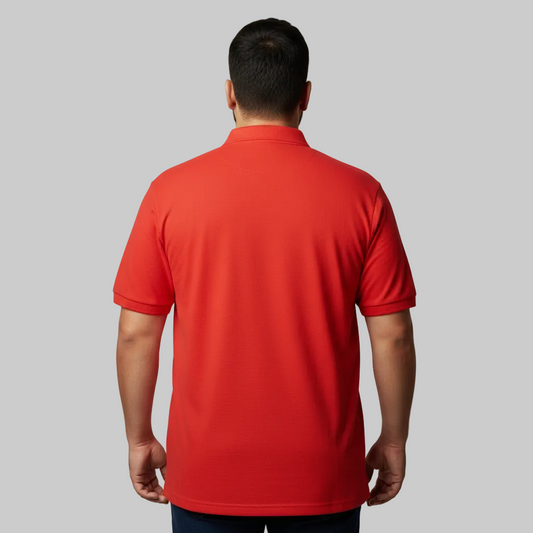 Classic Red Plus Size Polo Shirt  PSM-10699
