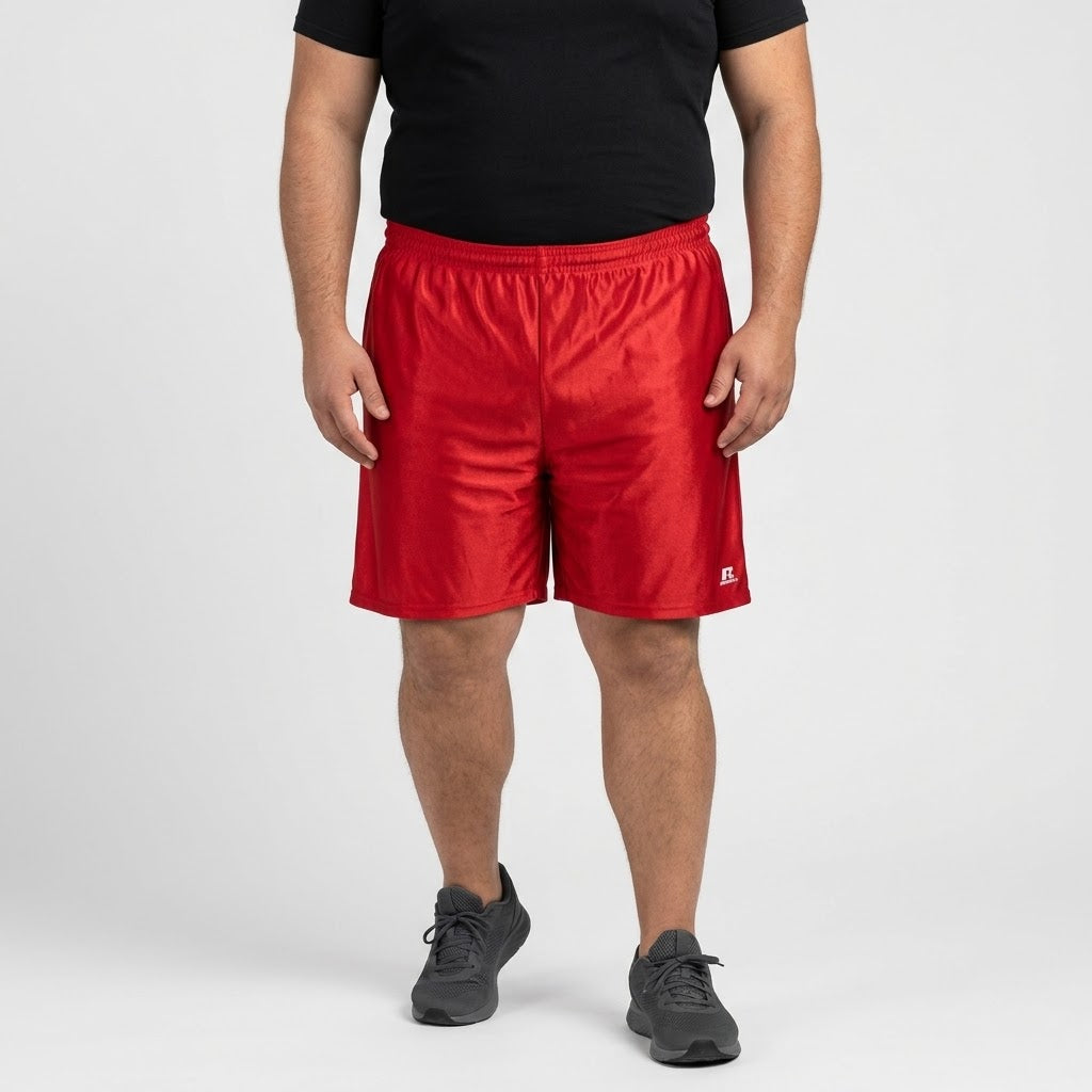 Classic Red 100% Polyester Sport Short