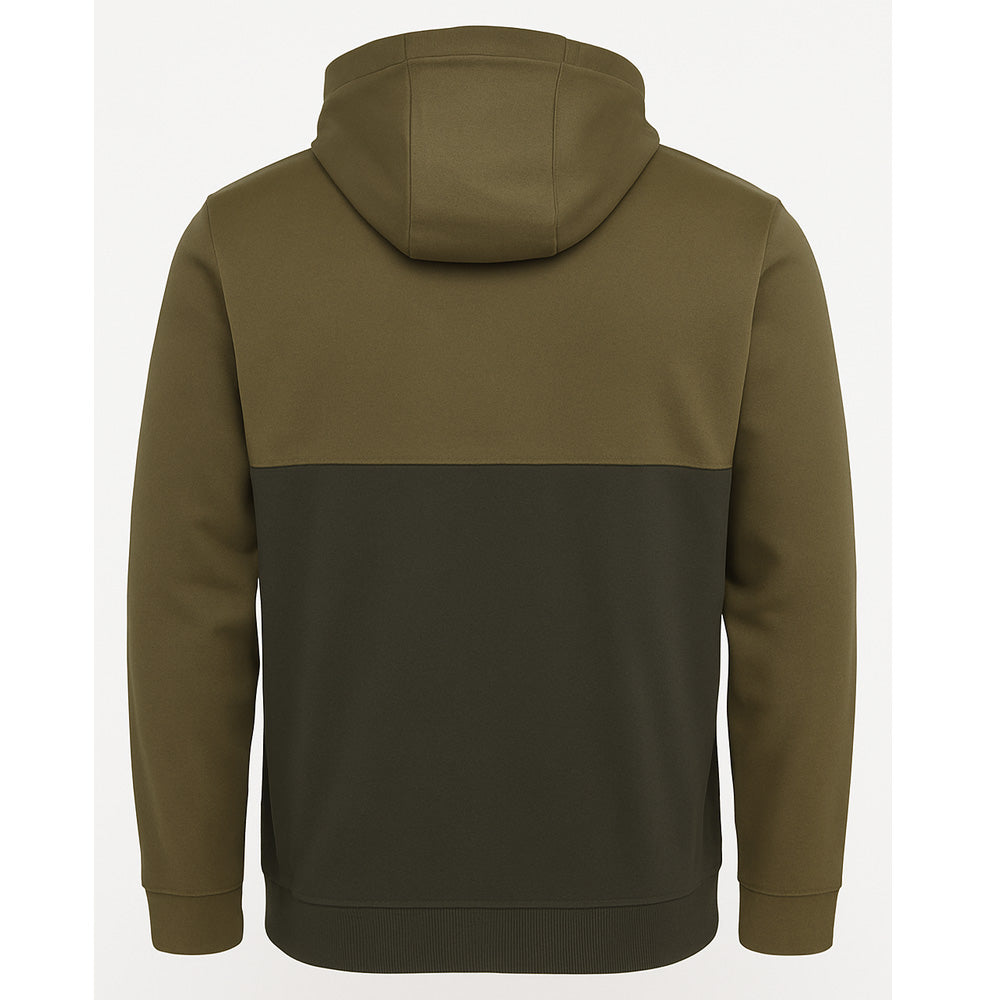 Olive & Charcoal Zip-Up Terry Hoodie PSW-10013