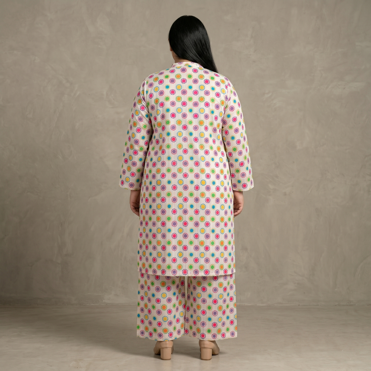 Confetti Dots Printed Lawn Co-ord Set PSW-11118
