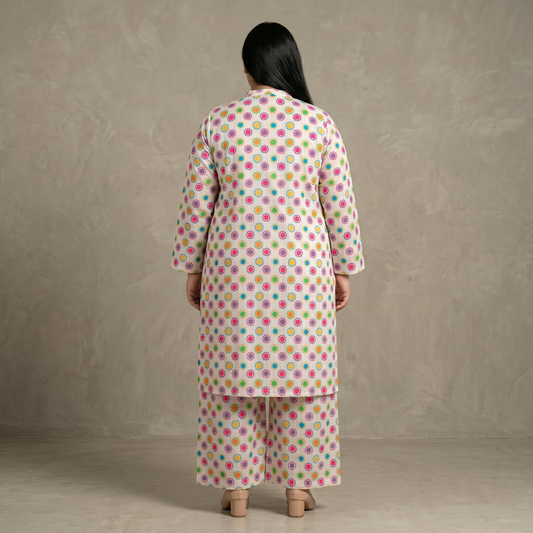 Confetti Dots Printed Lawn Co-ord Set PSW-11118