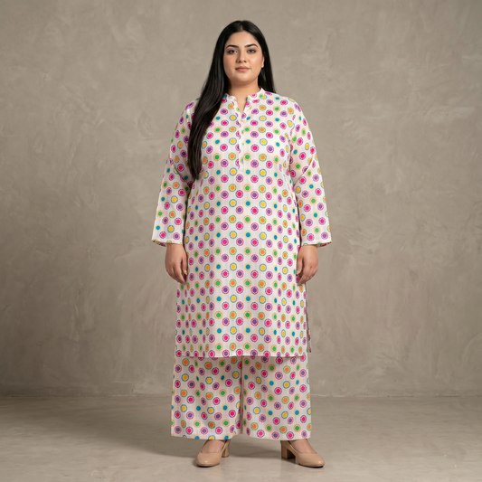 Confetti Dots Printed Co-ord Set PSW-11118
