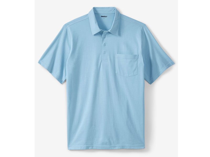 Cool Blue Jersey Big & Tall Polo Shirt PSM-3656