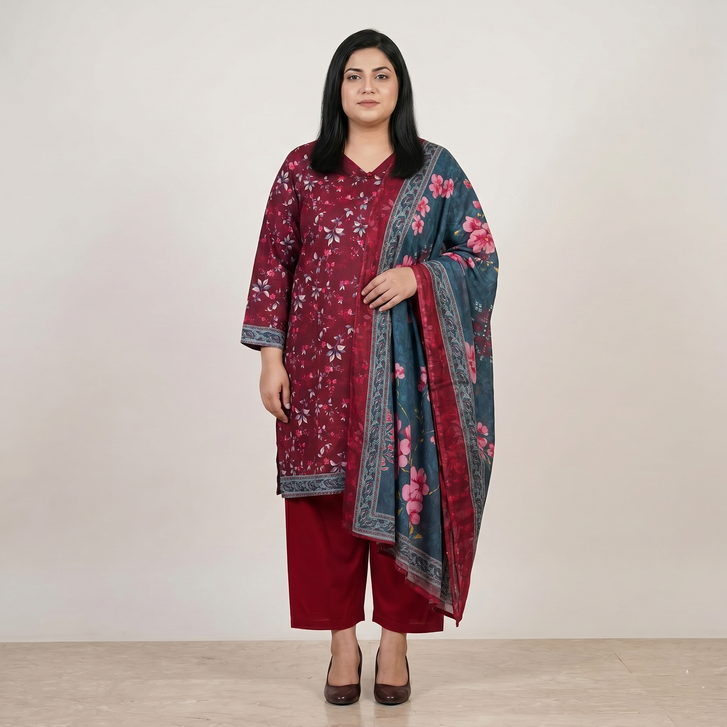 Crimson Forest 3-Piece Printed Lawn Suit PSW-11179
