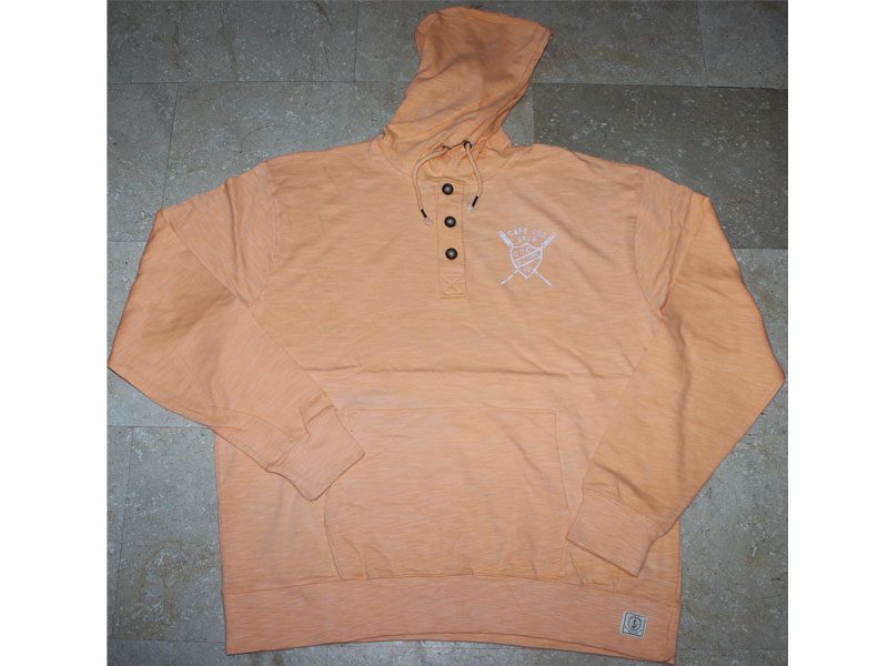 Peach Big Size Button Up PullOver Hoodie PSM-3080