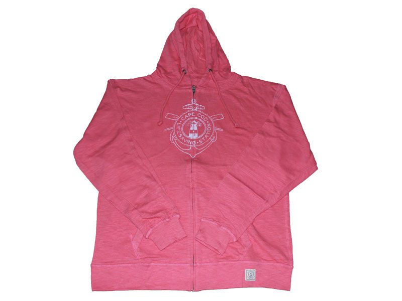 Carrot Pink Big Size Zipper Hoodie PSM-3086