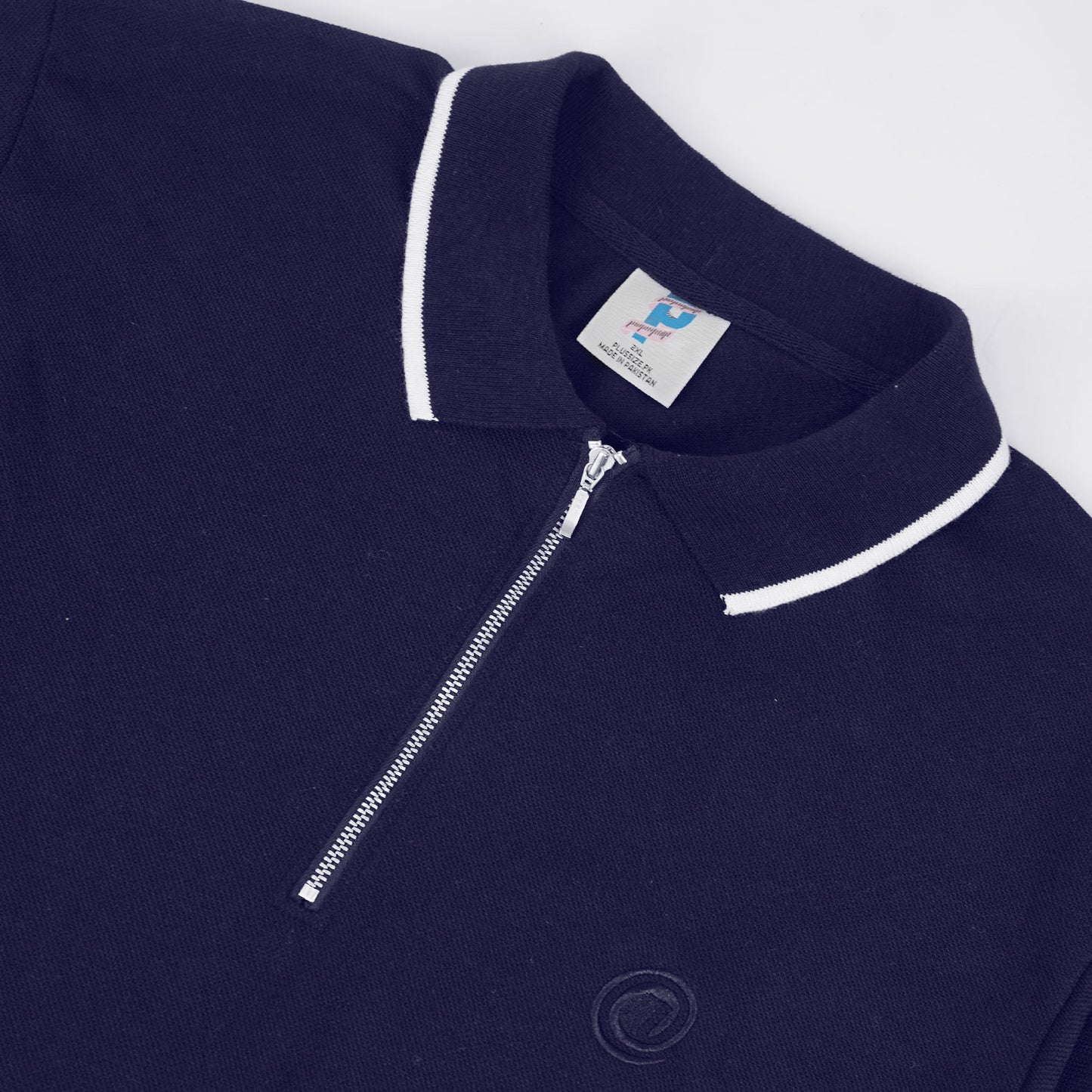 Classic Comfort Navy Zip Polo Plus PSM-8540