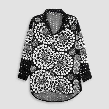 Orbit Dots Long-Sleeve Shirt  PSW-9192