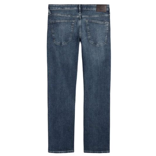 Dark Blue Straight Plus-Size Denim Jeans PSM-9264