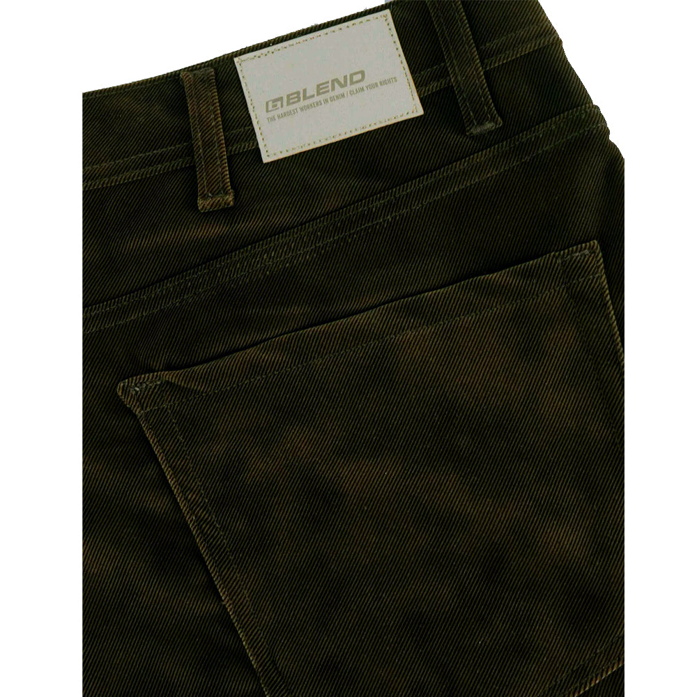 Dark Green FlexCord Plus Size Pants PSM-8507