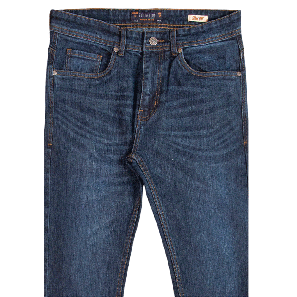 Dark Indigo Classic Straight Plus-Size Jeans PSM-9263