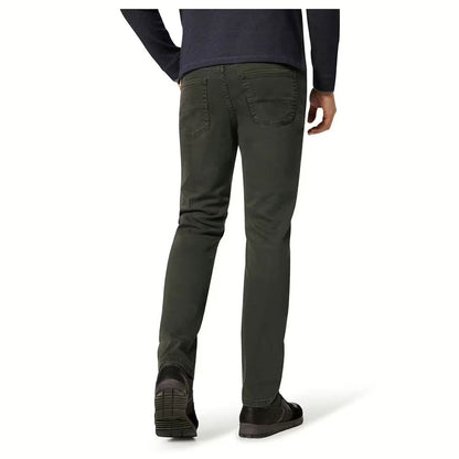 Dark Olive Big Size Regular Fit Cotton Jeans PSM-8831