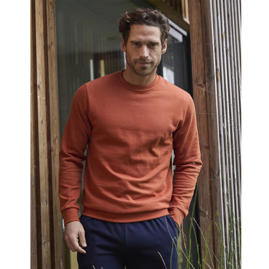 Dark Orange Big Size Crewneck Sweatshirt PSM-8917