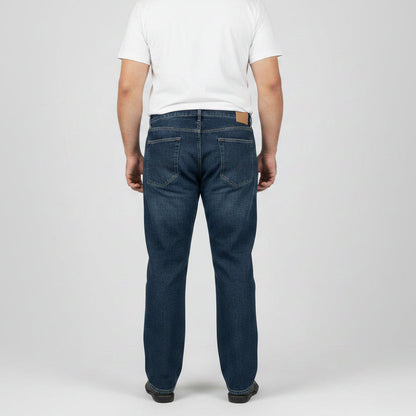 Dark Wash Straight Fit Jeans PSM-11255