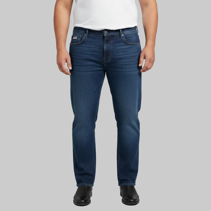 Dark Wash Straight Fit Jeans PSM-11255