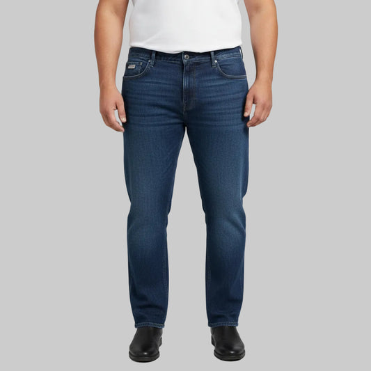 Dark Wash Straight Fit Jeans PSM-11255