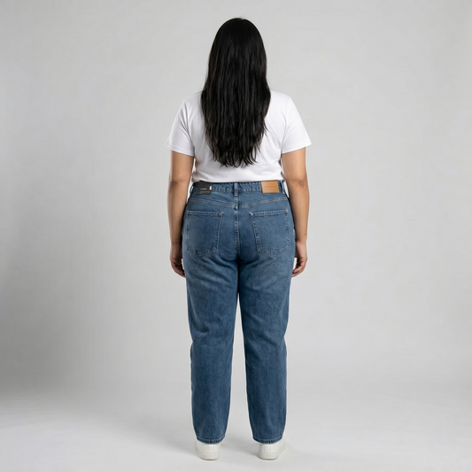 Dark Blue Classic Straight Fit Denim Jeans PSW-11090