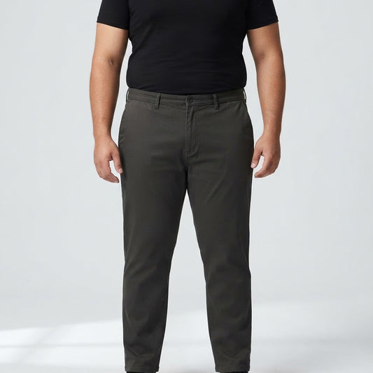 ark Grey Cotton Chino Pants made from slightly stretchable cotton fabric.