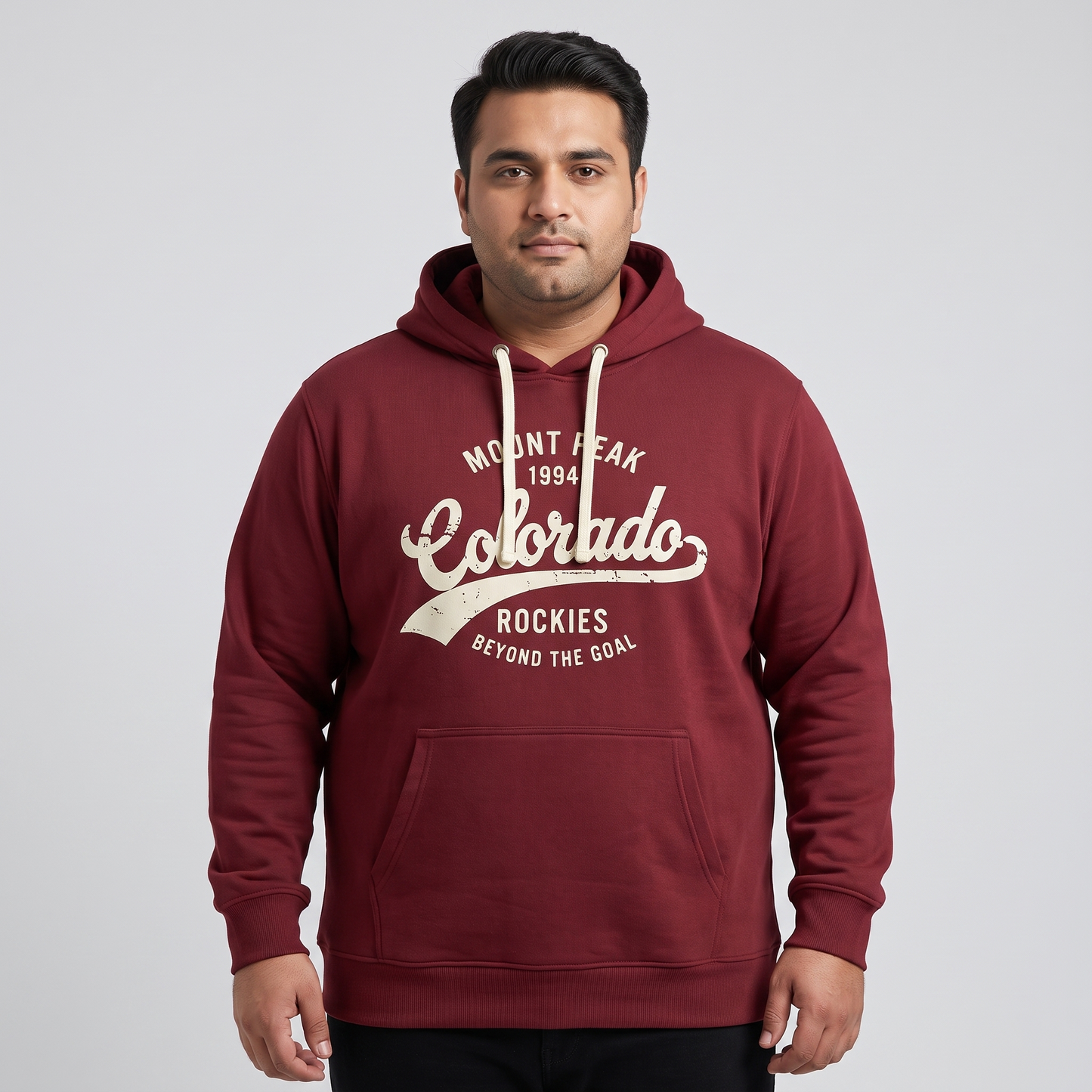 Dark Red Colorado Rockies Graphic Hoodie PSM-10217