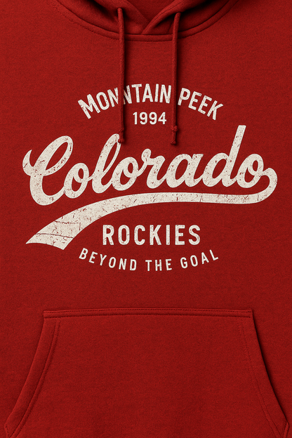 Dark Red Colorado Rockies Graphic Hoodie PSM-10217