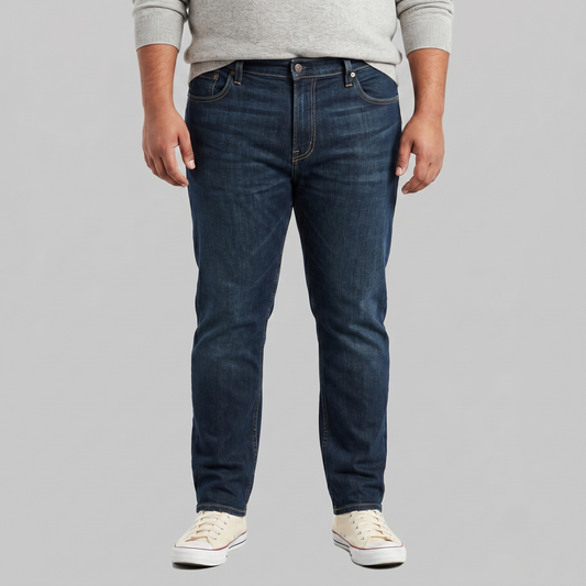 Dark Teal Slim Fit Stretch Jeans PSM-10169
