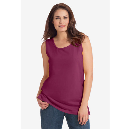 Deep Claret Perfect Scoopneck Tank PSW-8510