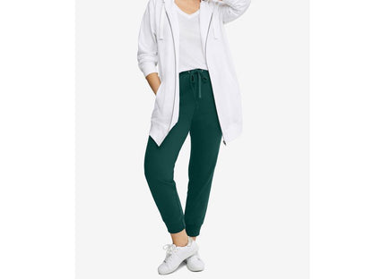 Deep Emerald French Terry Plus Size Women Sweatpants PSW-5031