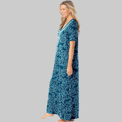 Deep Lagoon Animal Casual Lounger for plus-size women - soft and breathable