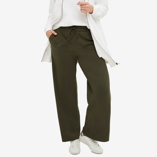 Deep Olive Wide Leg French Terry Sweatpant PSW-8336