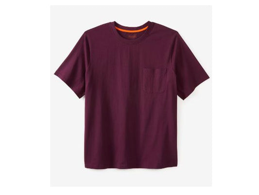 Deep Purple Big & Tall Pocket Crewneck T-Shirt PSM-4382