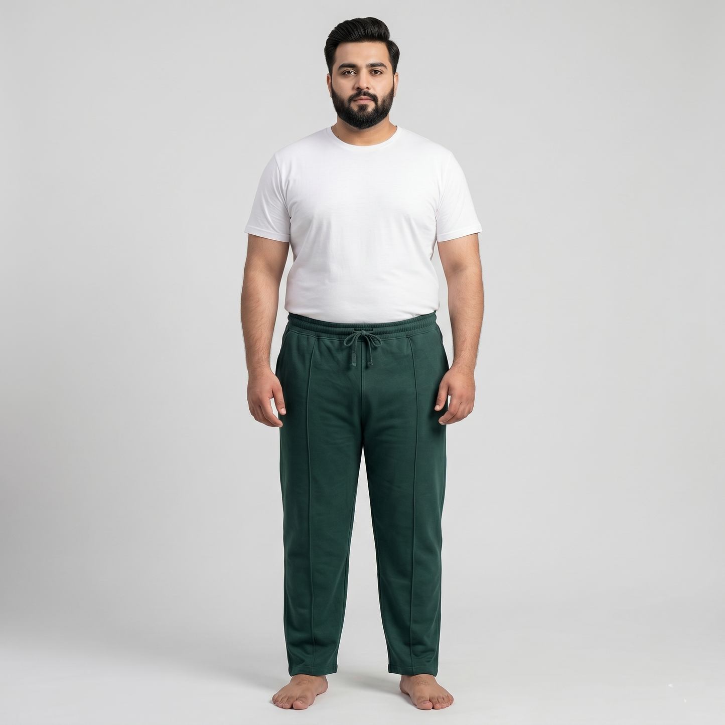 Deep Green Comfort Fit Terry Trousers PSM-11129