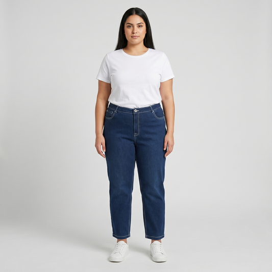 Deep Indigo  Straight Fit Denim Jeans  PSW-11095