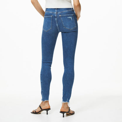 Denim Blue Skinny Ultra High Ankle Jeans PSW-7837