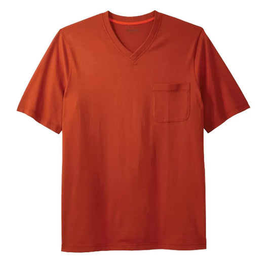 Desert Red Big & Tall Size V-Neck T-Shirt PSM-8117