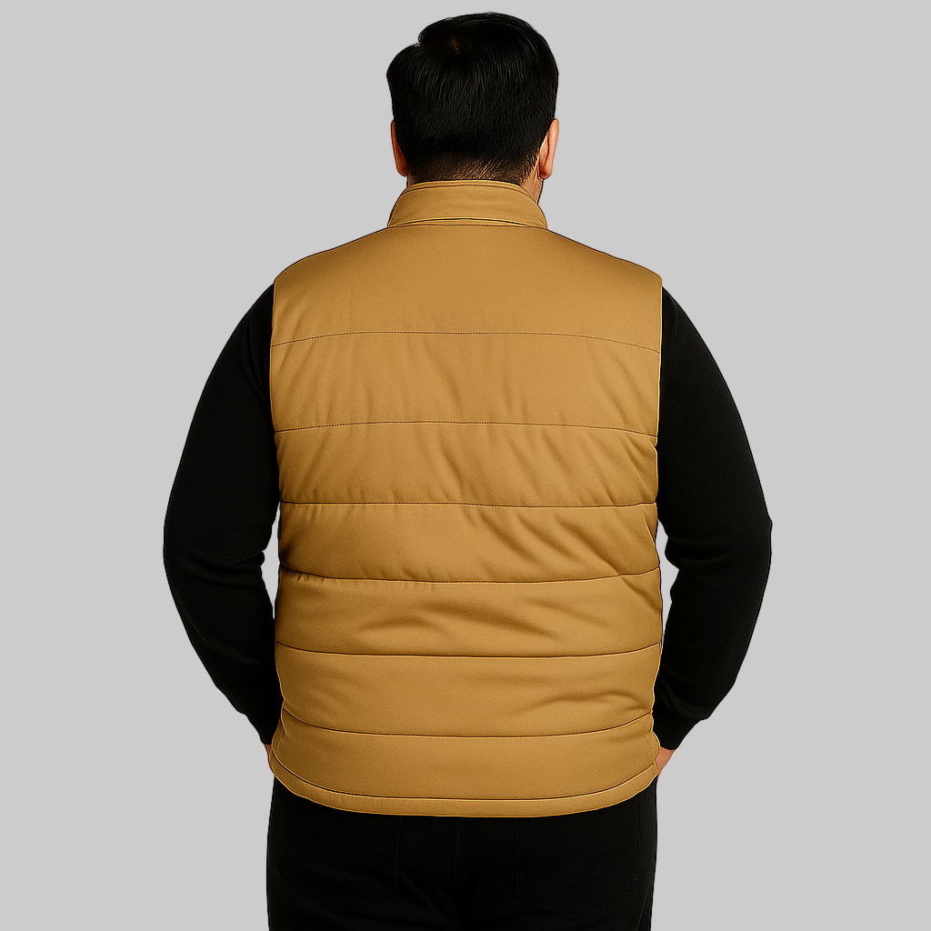 Desert Trail Plus-Size Sleeveless Puffer Jacket PSM-8643