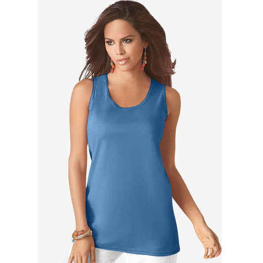 Dusty Indigo Perfect Scoopneck Tank PSW-8008