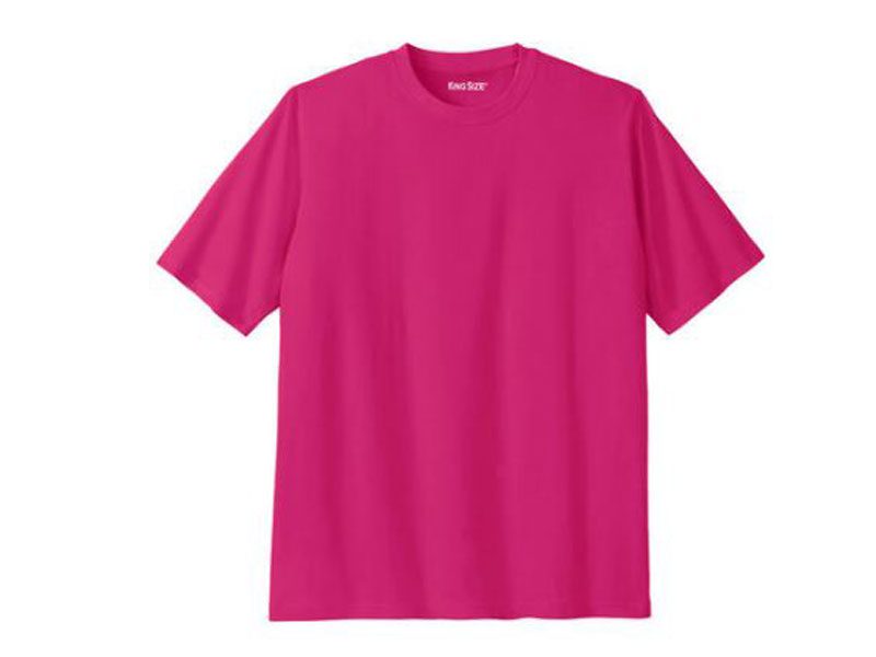 Electric Pink Big & Tall Crewneck T-Shirt PSM-3984