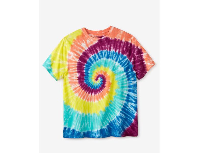 Electric Tie Dye Big & Tall Crewneck T-Shirt PSM-6785