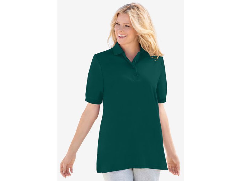 Emerald Green Short Sleeve Polo T-Shirt PSW-7243