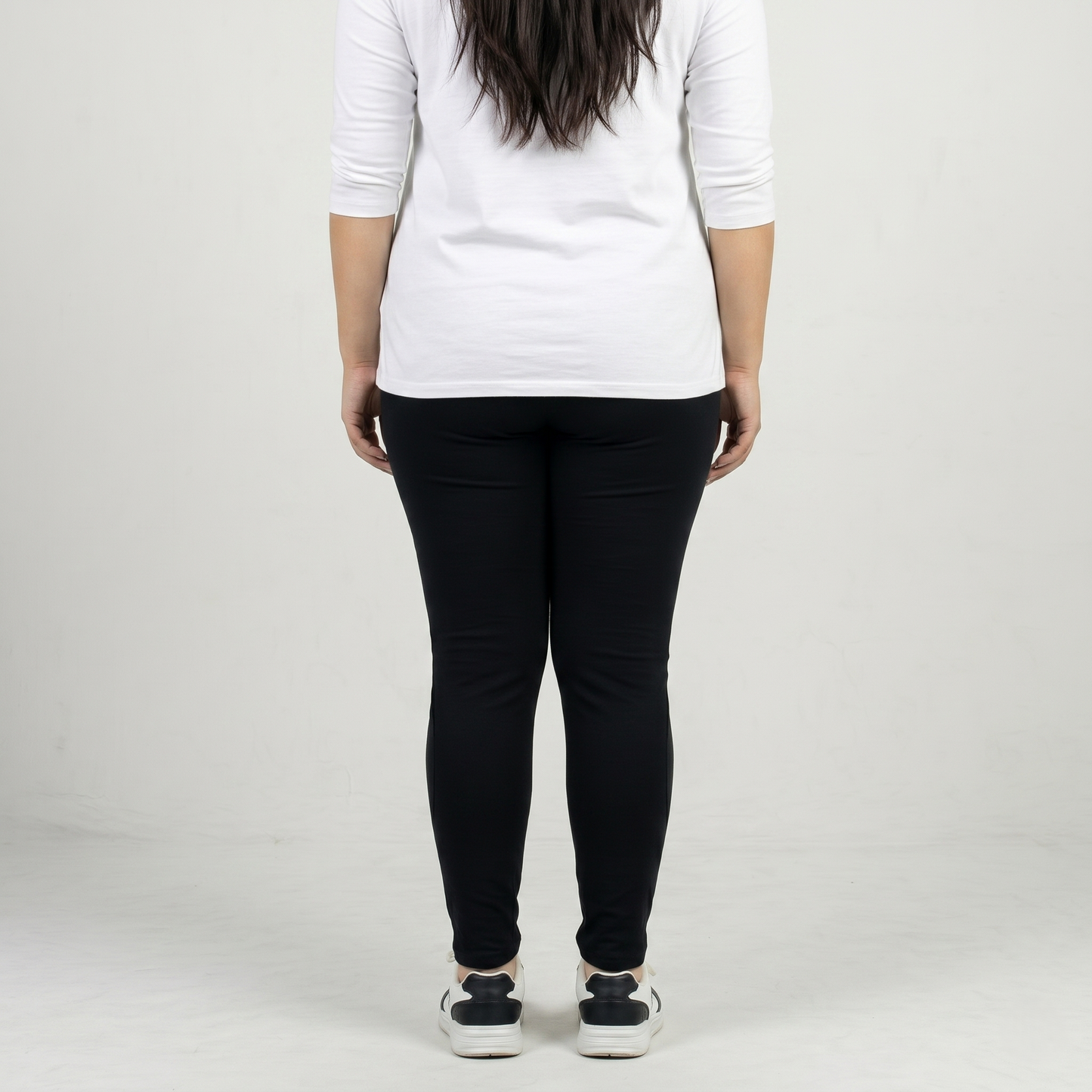 Essential Black Stretch Cotton Jersey Leggings PSW-111200