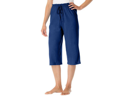 Evening Blue Knit Sleep Capri PSW-7432