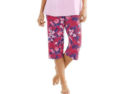 Floral Printed Capri Knit Sleep Capri PSW-7464