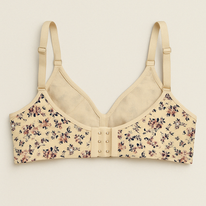 Floral Print Premium Plus Size Bra – Comfort Fit PSW-9391