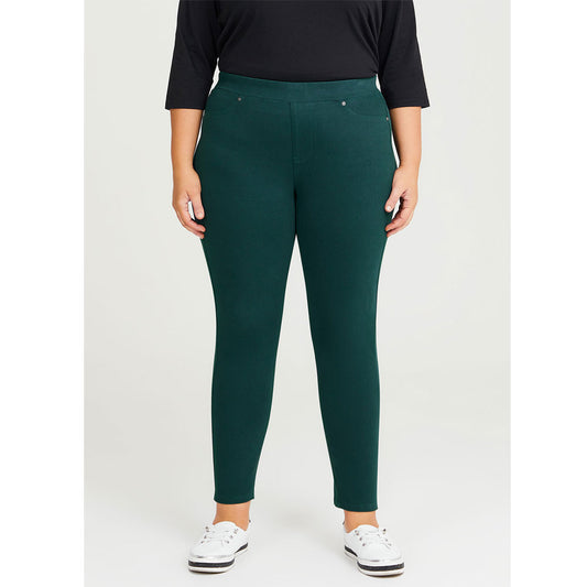 Forest Green Plus Size Women Jeggings PSW-7847