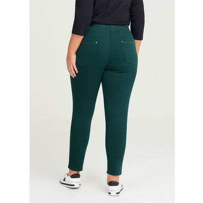 Forest Green Plus Size Women Jeggings PSW-7847