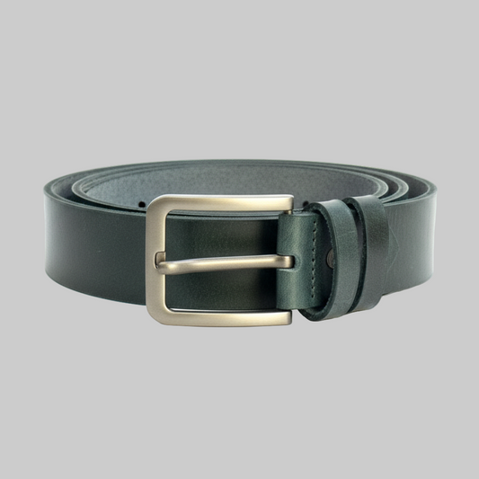 Forest Olive Plus Size Leather Belt PSM-10292