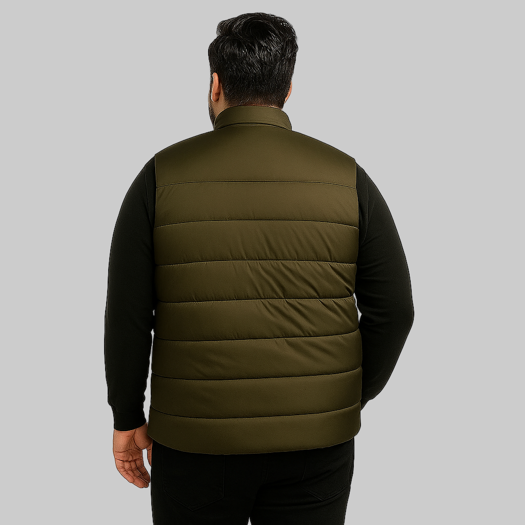 Forest Peak Plus-Size Sleeveless Puffer Jacket PSM-8640
