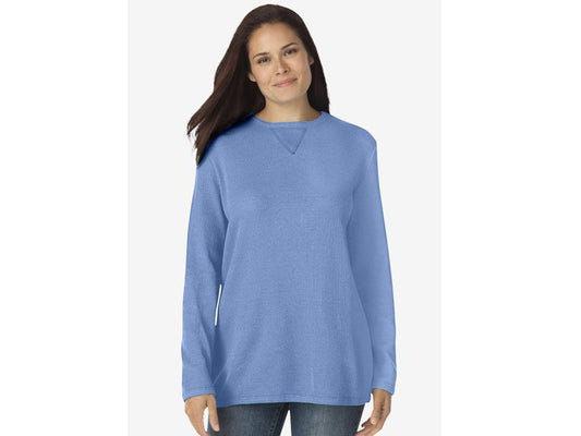 French Blue Plus Size Women Thermal Shirt PSW-5128