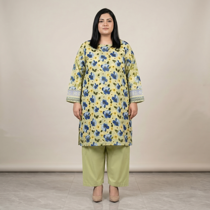 Olive Breeze Festive – 3 Piece Premium Embroidered Fancy Dupatta Suit PSW-11242