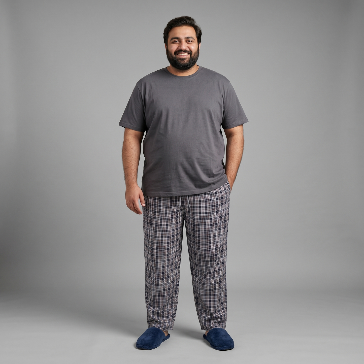 Plus Size 100% Cotton Unisex Pajamas (Pack of 2) PSM-1019